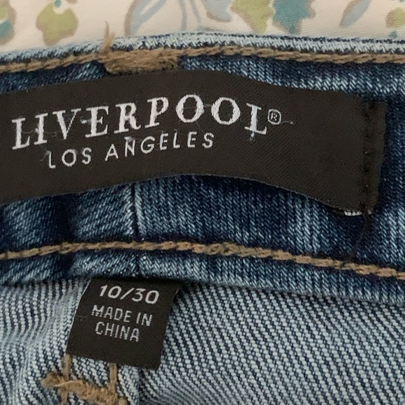 Liverpool Los Angeles Liv Non Skinny Skinny Distressed Cropped Jeans 10/30 - Picture 2 of 11